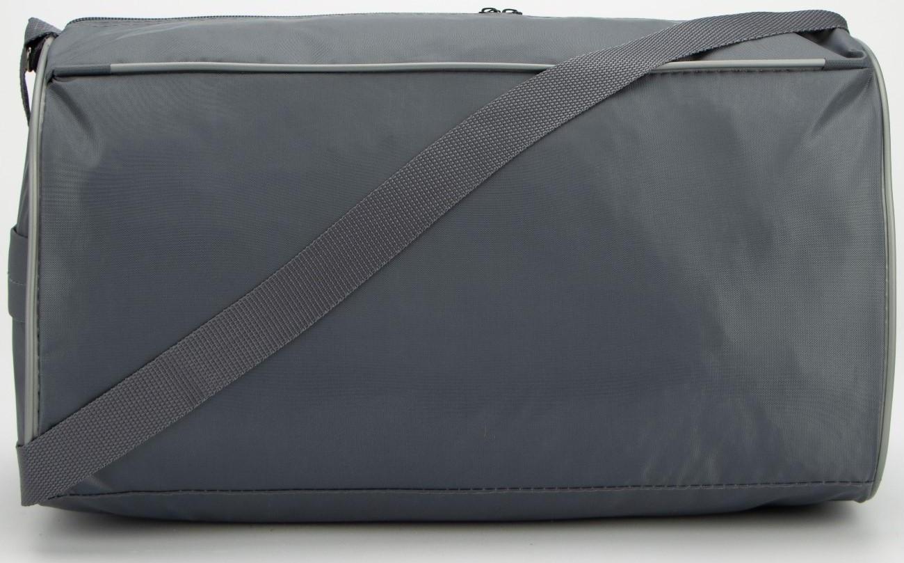 Сумка спортивная на молнии, наружный карман, цвет серый