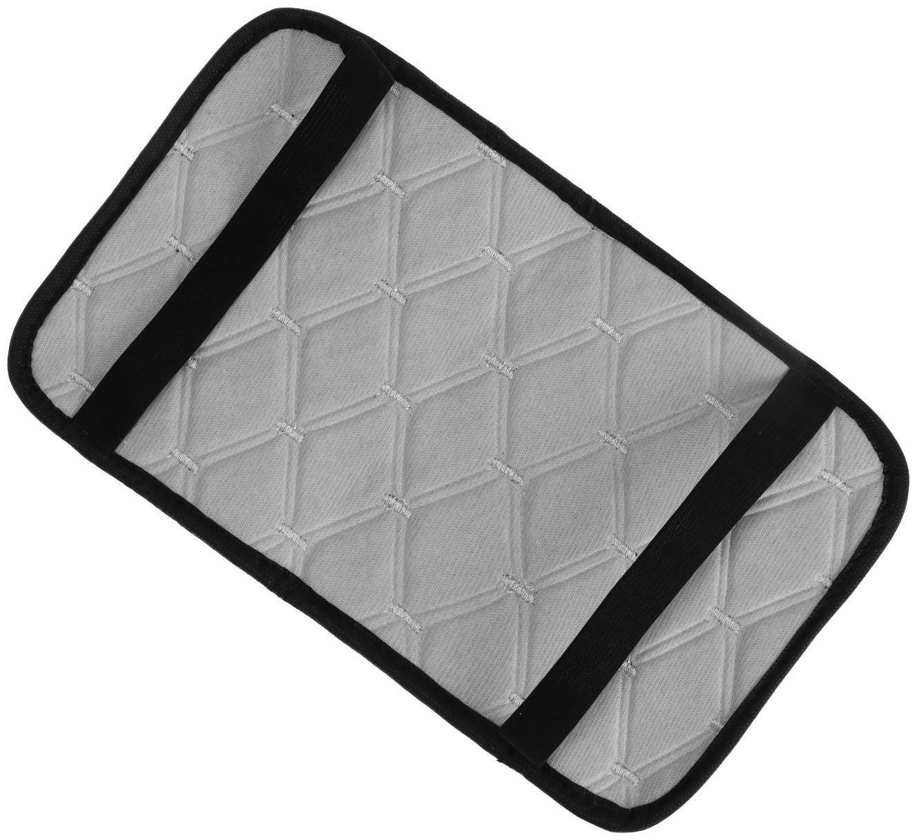 Защитный чехол на подлокотник автомобиля, лён, чёрный