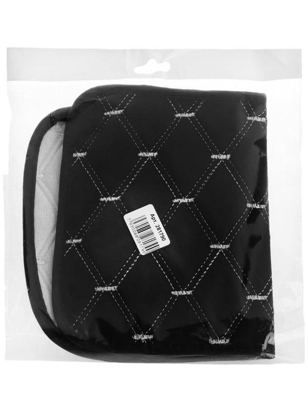 Защитный чехол на подлокотник автомобиля, лён, чёрный