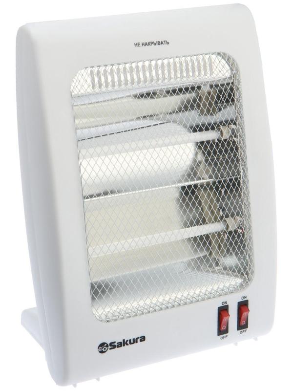 Обогреватель Sakura SA-0670W, кварцевый инфракрасный, 900 Вт, белый