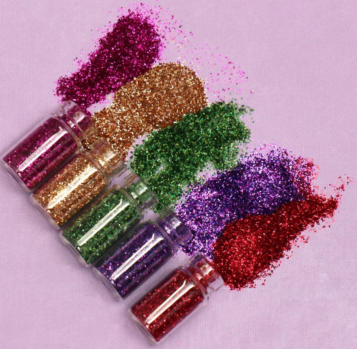 Блёстки для декора «Блистай», мелкие, набор 12 бутылочек, разноцветные