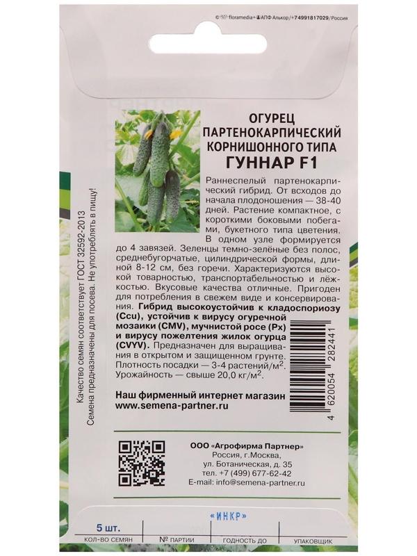 Семена огурец партенокарпический 