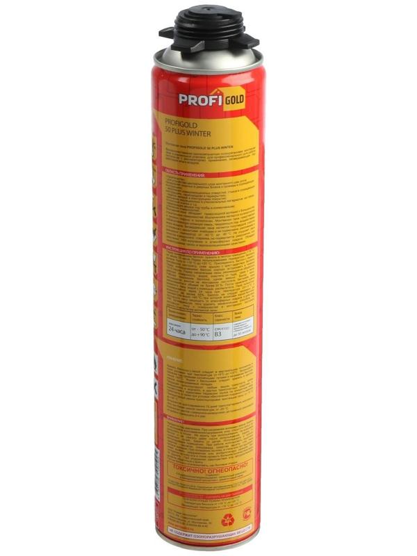 Пена монтажная PROFIGOLD 50, профессиональная, зимняя, выход до 50 л