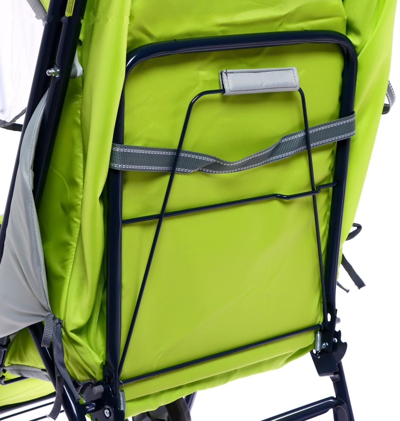 Санки-коляска «Наши детки», цвет лимонный