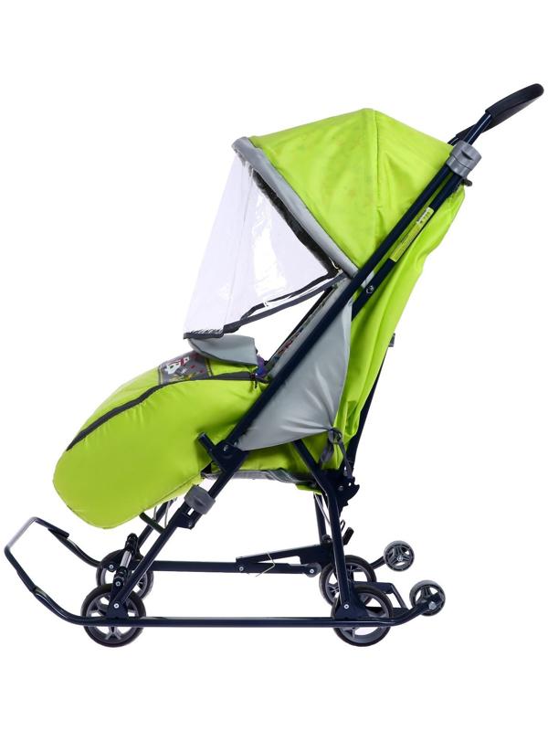 Санки-коляска «Наши детки», цвет лимонный