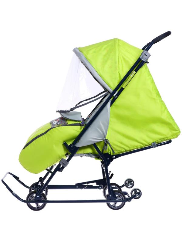 Санки-коляска «Наши детки», цвет лимонный