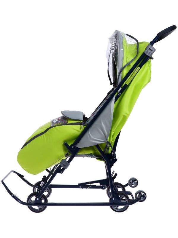 Санки-коляска «Наши детки», цвет лимонный