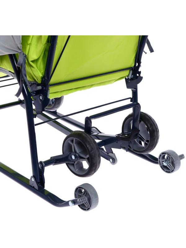 Санки-коляска «Наши детки», цвет лимонный