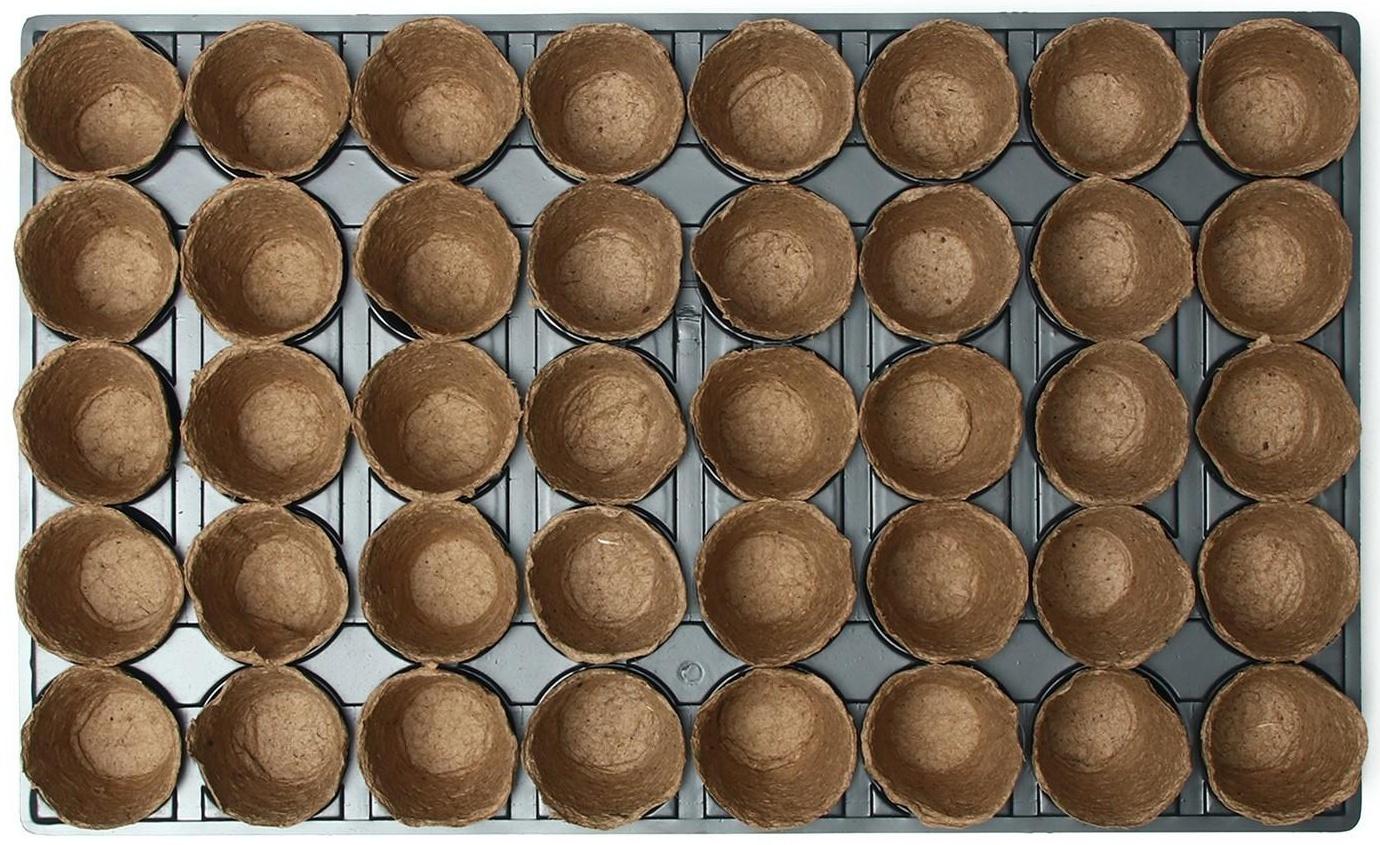 Набор для рассады: торфяной горшок 6 × 6 см, кассета на 40 ячеек