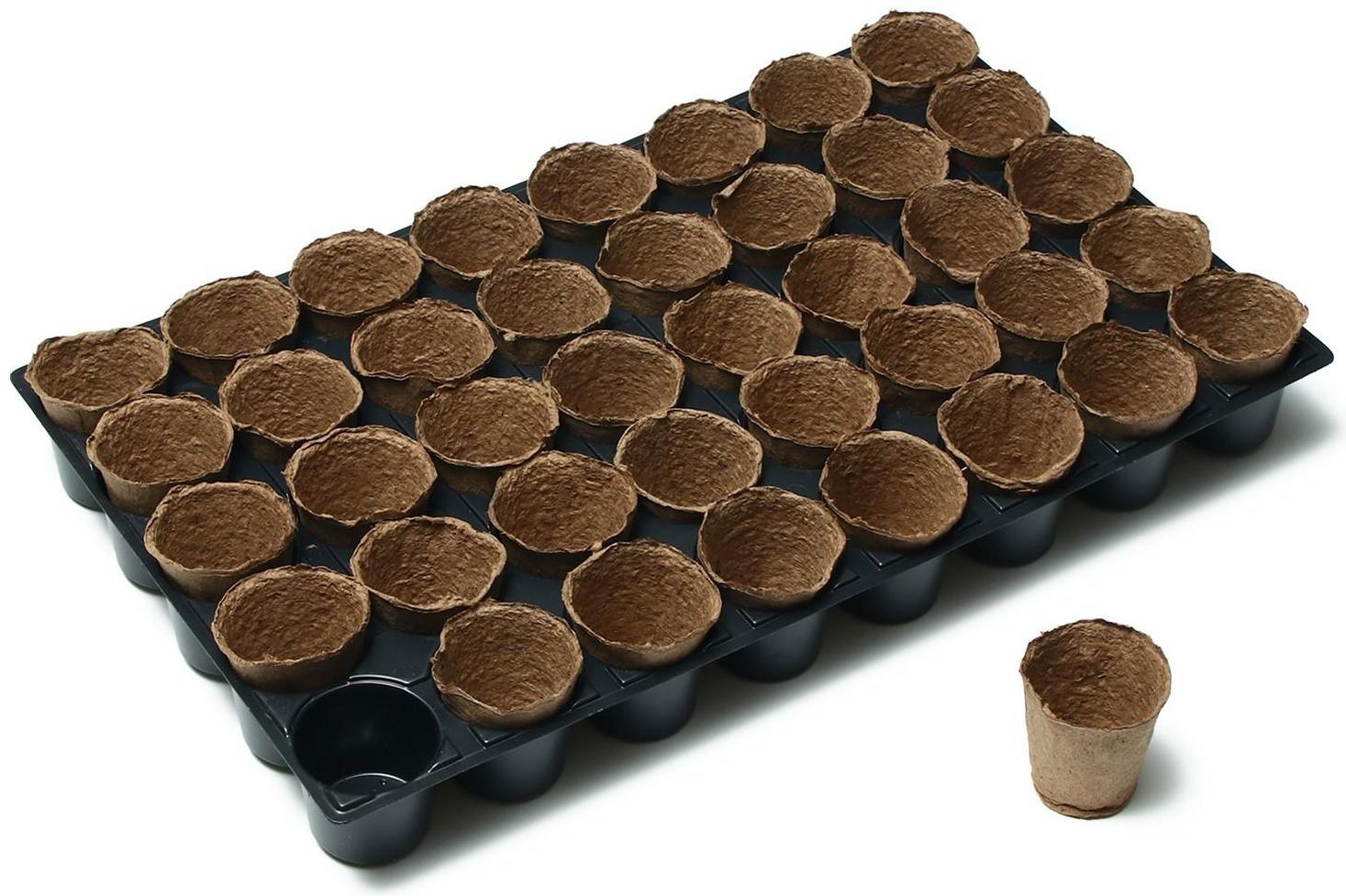 Набор для рассады: торфяной горшок 6 × 6 см, кассета на 40 ячеек