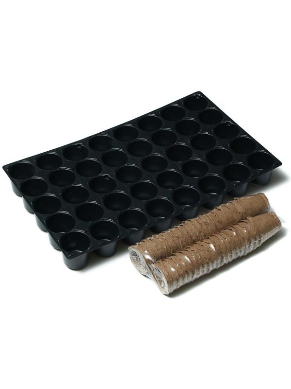 Набор для рассады: торфяной горшок 6 × 6 см, кассета на 40 ячеек