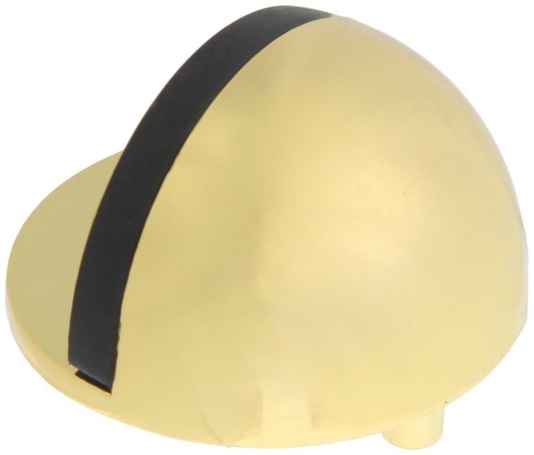 Упор дверной LOCKLAND, с крепежным штырем, d=40 мм, h=25 мм, цвет золото