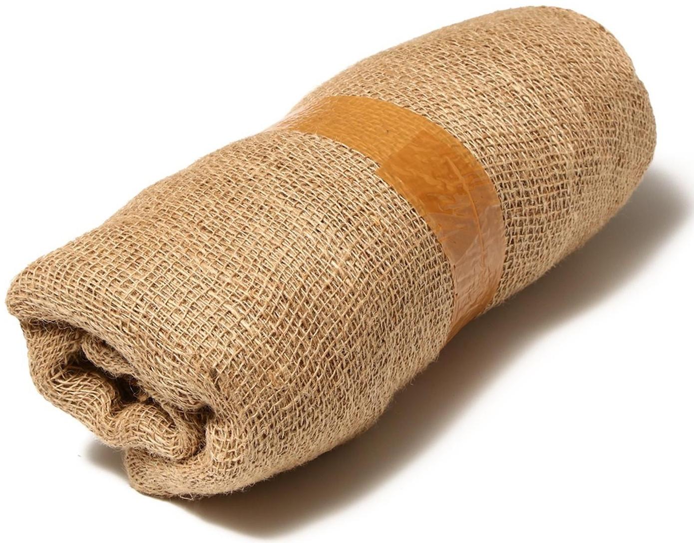 Джут натуральный, 5 × 1,1 м, плотность 190 г/м², плетение 34/22