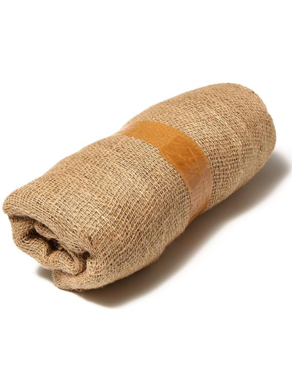 Джут натуральный, 5 × 1,1 м, плотность 190 г/м², плетение 34/22