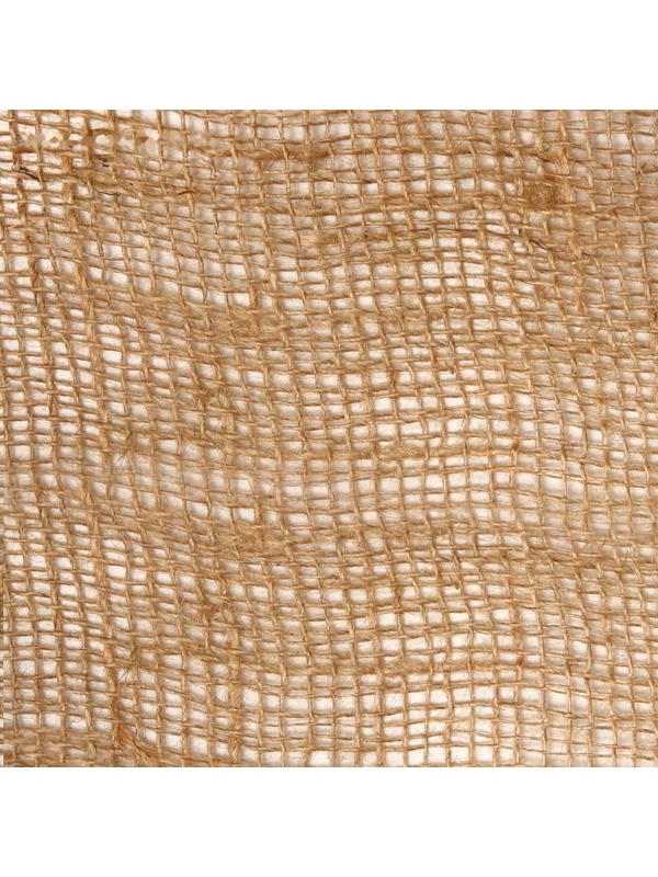 Джут натуральный, 5 × 1,1 м, плотность 190 г/м², плетение 34/22