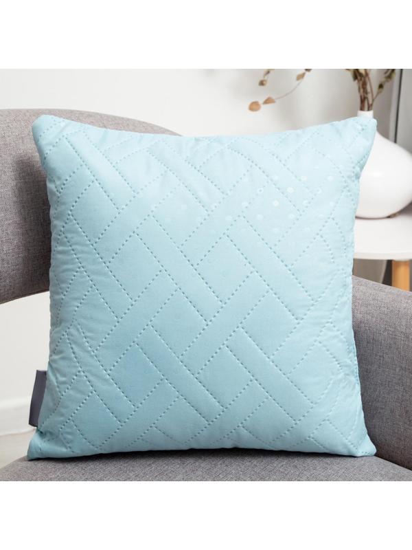 Подушка ST- Стандарт 40х40см декоративная голубая МФ