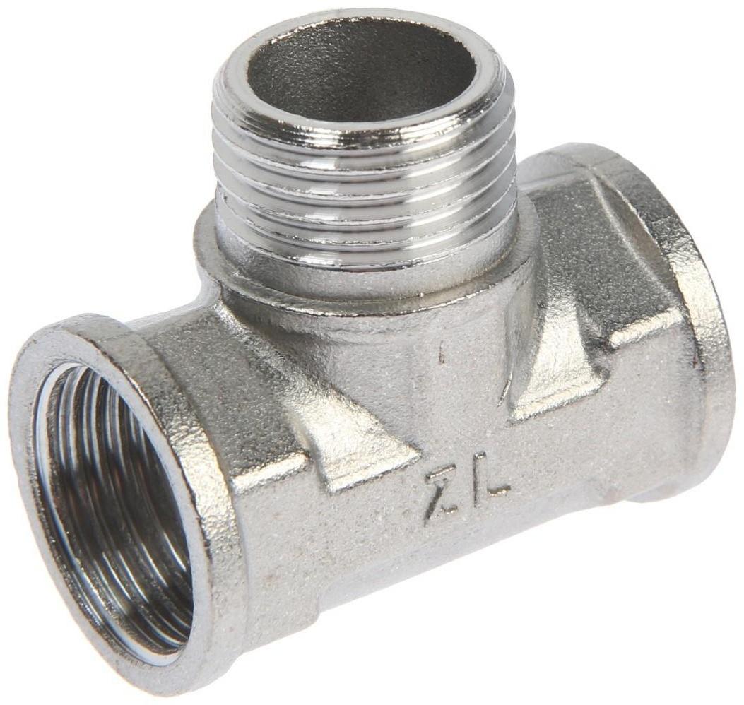 Тройник ZEIN engr, 1/2