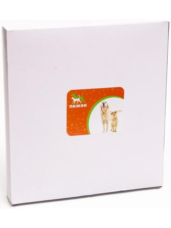 Дверь для животных с 4 режимами, проем 15х15,5 (общ. 22,5х20 см), тёмно-коричневая