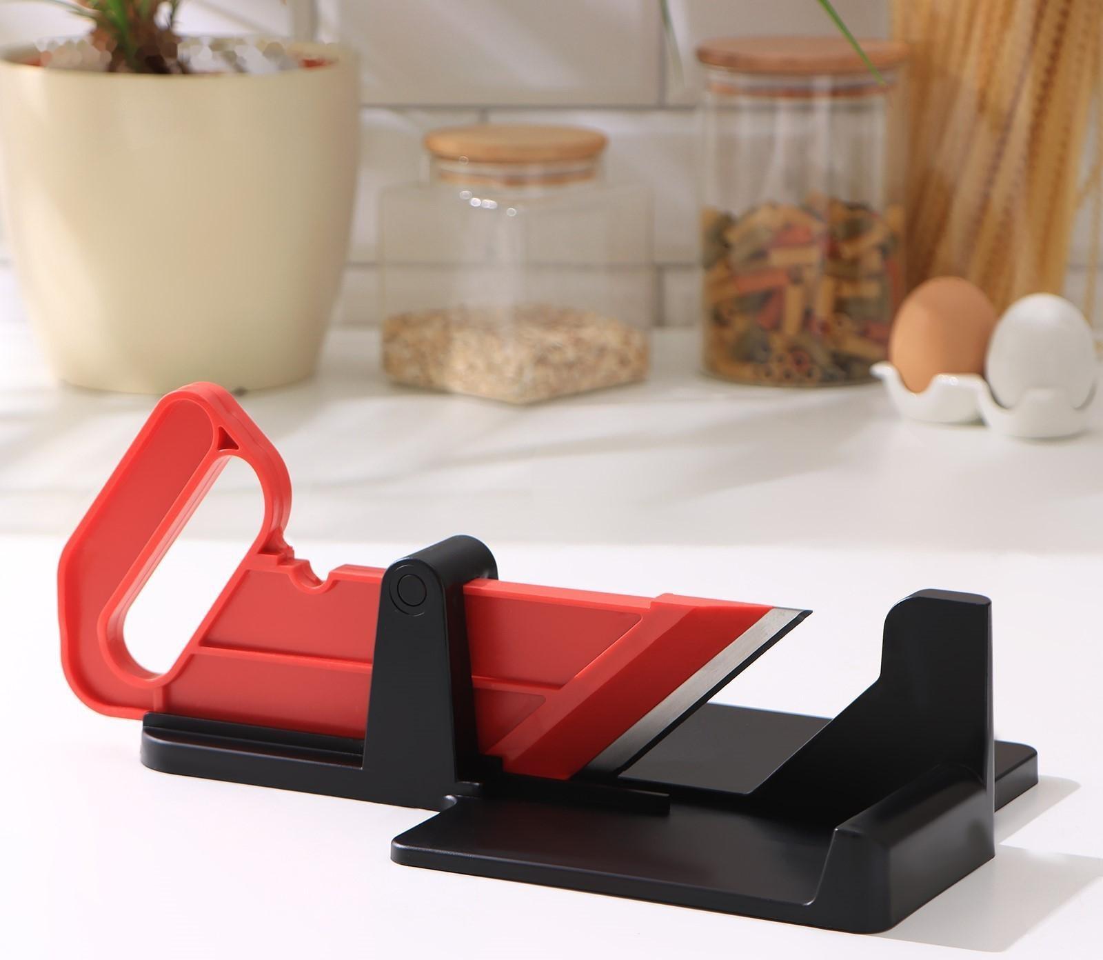 Слайсер для продуктов Aperi, цвет чёрный, красный