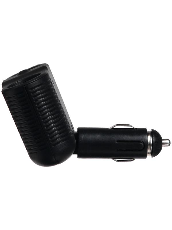 Разветвитель прикуривателя на 2 слота и 1 USB, с подсветкой, 100 Вт