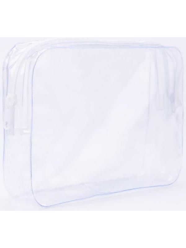 Косметичка на молнии, цвет прозрачный