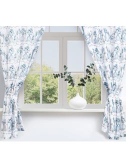 Комплект штор для кухни с подхватами Flower mood 145х180см-2 шт., 100% п/э