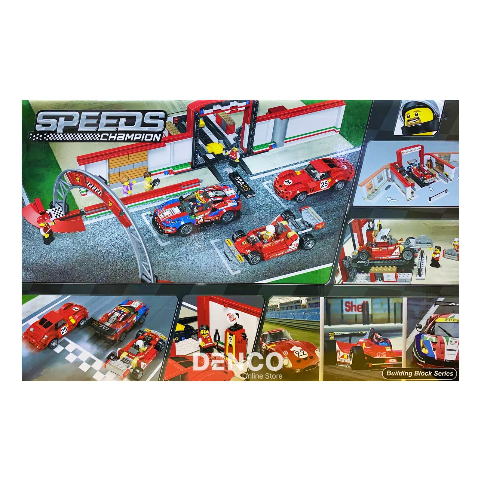 Конструктор Bl «Гараж Ferrari» 10947 (Speed Champions 75889) / 883 детали