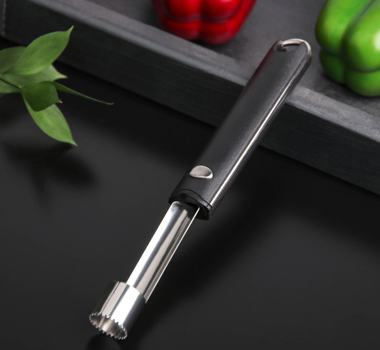 Нож для сердцевины Bonjo, 21×2,7 см, цвет чёрный