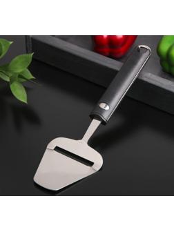 Нож-лопатка для сыра Bonjo, 25×7,7 см, рабочая часть 8,5 см, цвет чёрный