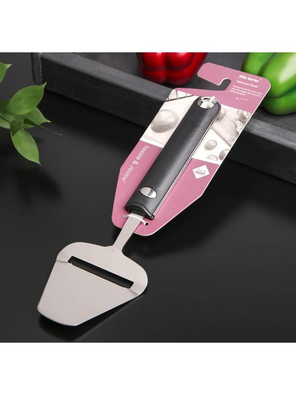 Нож-лопатка для сыра Bonjo, 25×7,7 см, рабочая часть 8,5 см, цвет чёрный