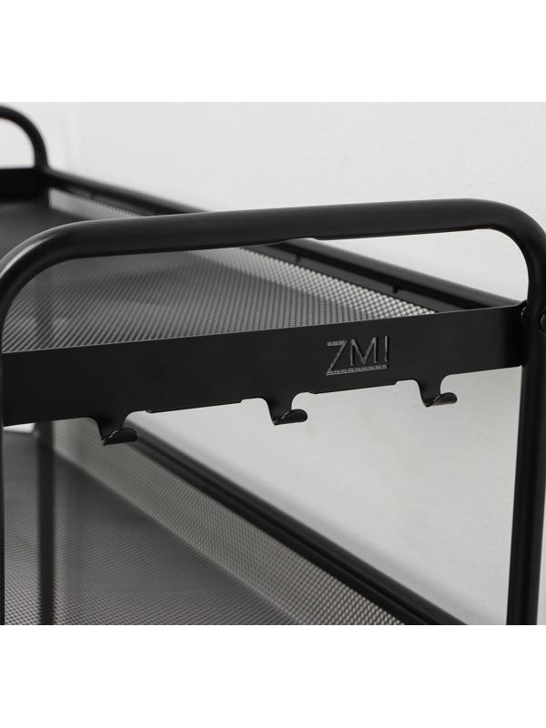 Подставка для обуви «Женева 25», 5 ярусов, 65×27×106 см, цвет чёрный