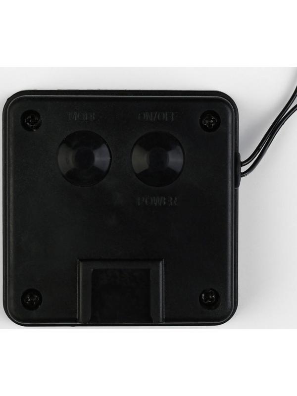 Гирлянда «Нить» 4.5 м с насадками «Сердца», IP44, тёмная нить, 30 LED, свечение белое, 2 режима, солнечная батарея