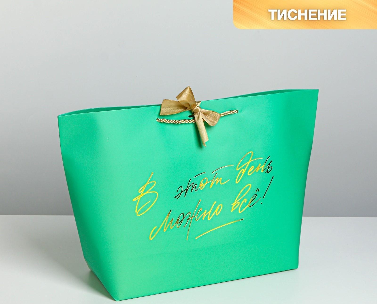 Пакет подарочный «Можно всё», 42 х 27,5 х 12 см