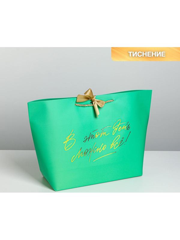 Пакет подарочный «Можно всё», 42 х 27,5 х 12 см