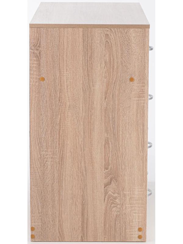 Комод 5 ящиков с дверью 1100х480х900 Дуб сонома/белый