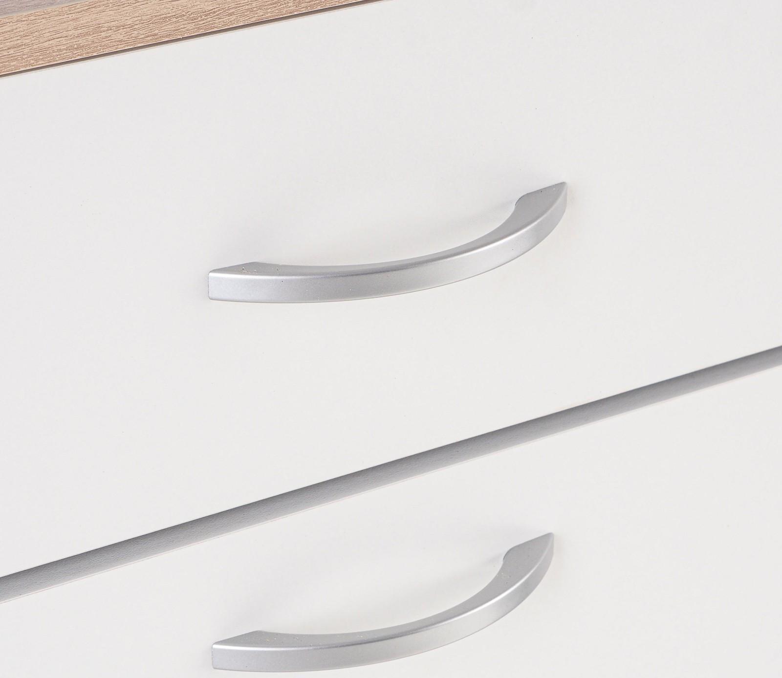 Комод 5 ящиков  900х480х800 дуб сонома/белый