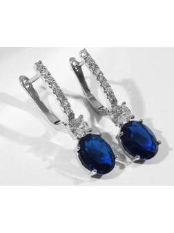 Серьги со стразами 