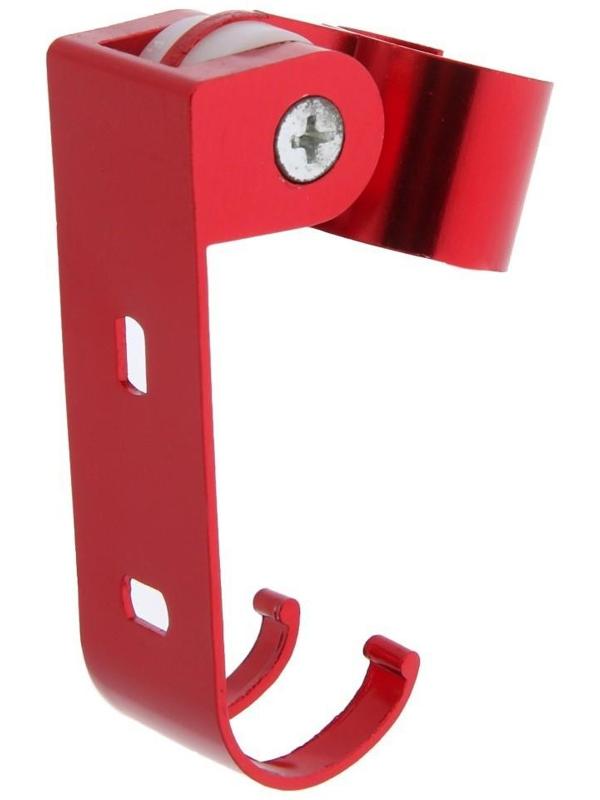 Держатель для душевой лейки ZEIN Z69, регулируемый с крючком, алюминий, красный