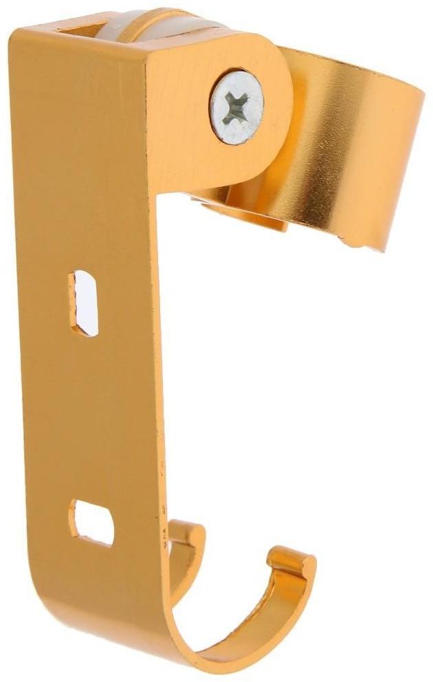 Держатель для душевой лейки ZEIN Z70, регулируемый с крючком, алюминий, золотой