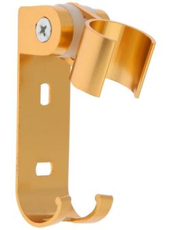 Держатель для душевой лейки ZEIN Z70, регулируемый с крючком, алюминий, золотой