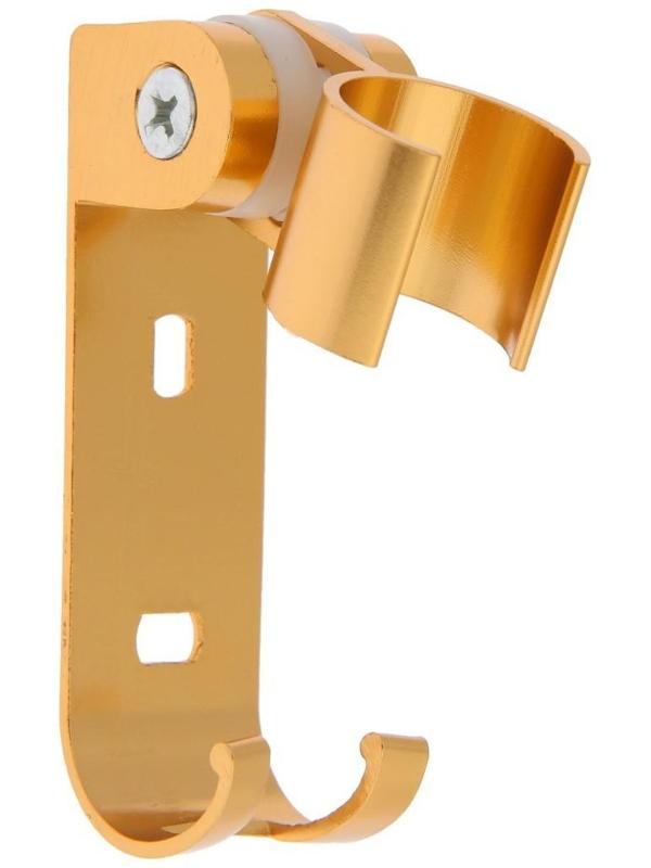 Держатель для душевой лейки ZEIN Z70, регулируемый с крючком, алюминий, золотой