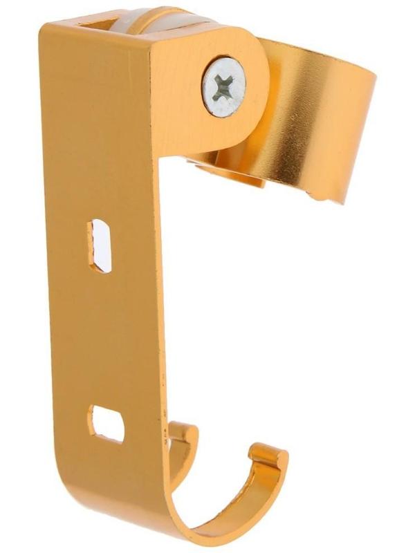 Держатель для душевой лейки ZEIN Z70, регулируемый с крючком, алюминий, золотой