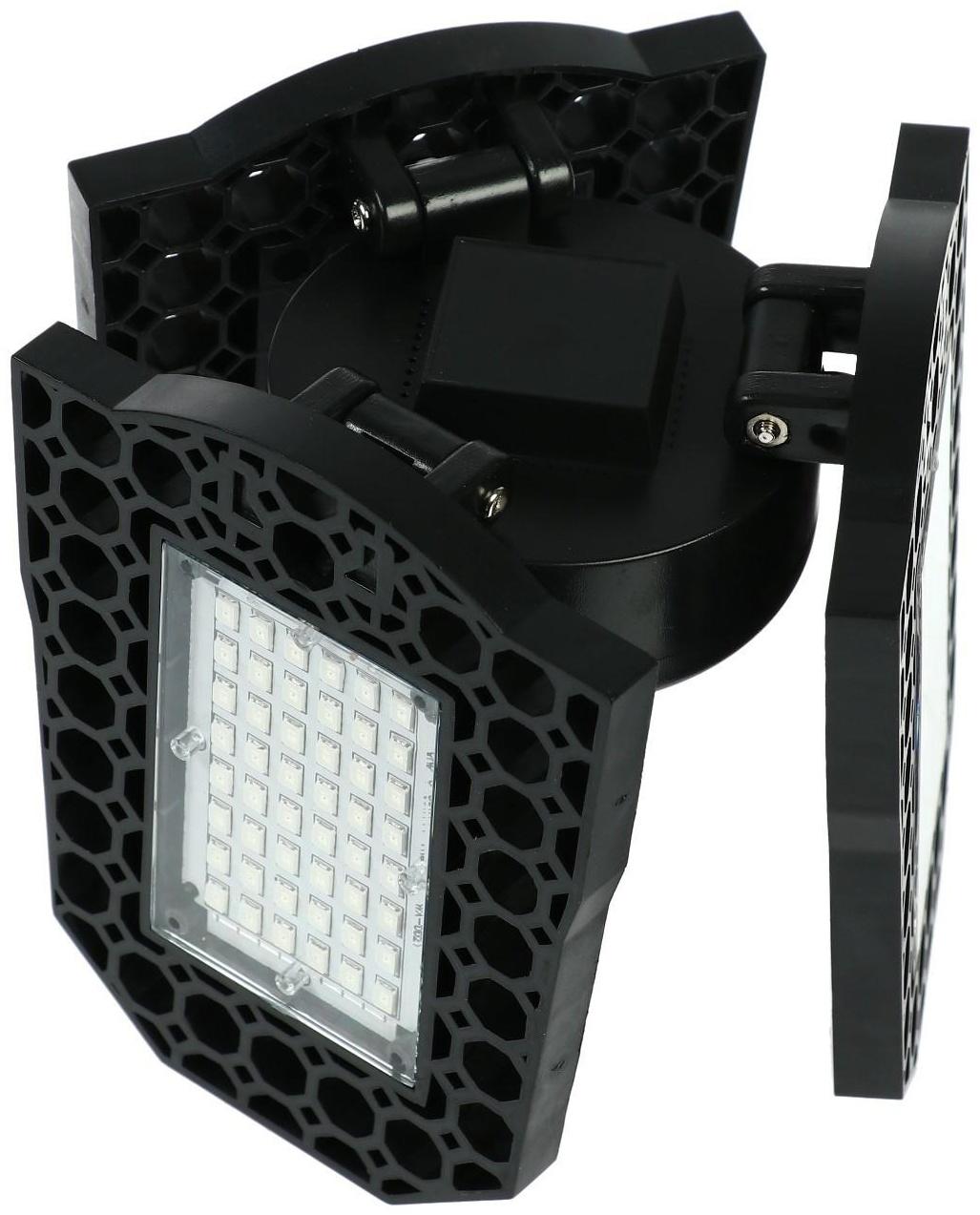 Фитолампа светодиодная, Е27, 22 Вт, 108 Led, 265 В, складная, биколорная