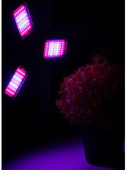 Фитолампа светодиодная, Е27, 26 Вт, 126 Led, 265 В, складная, биколорная