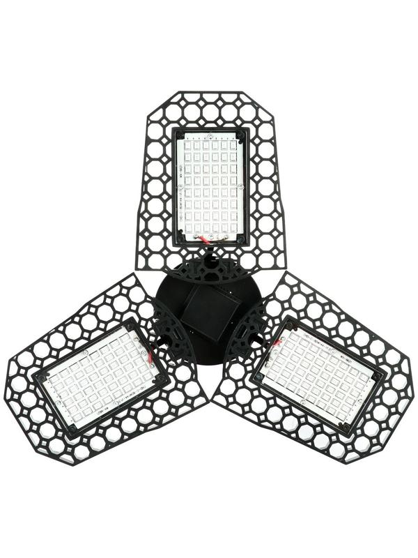 Фитолампа светодиодная, Е27, 26 Вт, 126 Led, 265 В, складная, биколорная