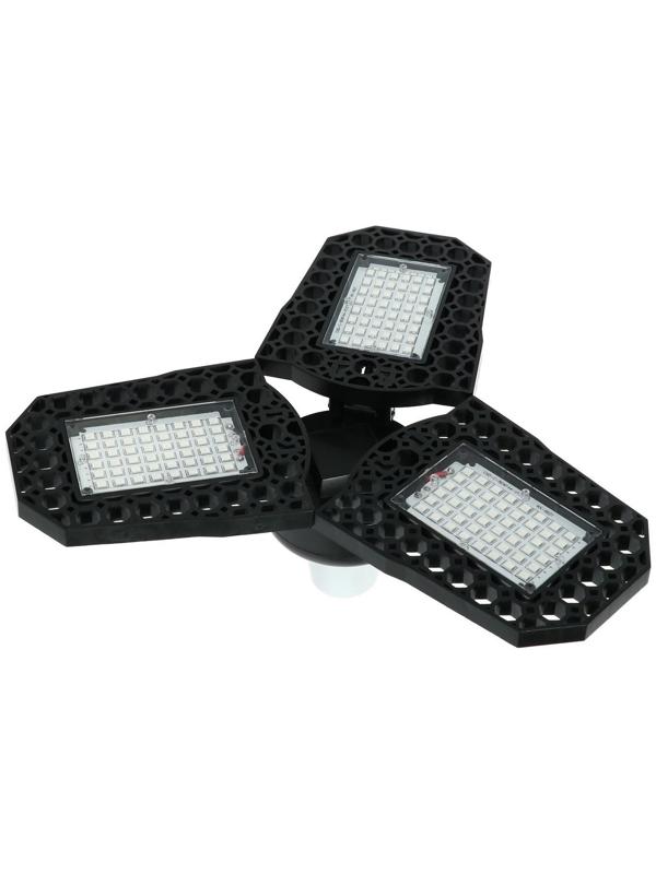 Фитолампа светодиодная, Е27, 30 Вт, 144 Led, 220 В, складная, биколорная