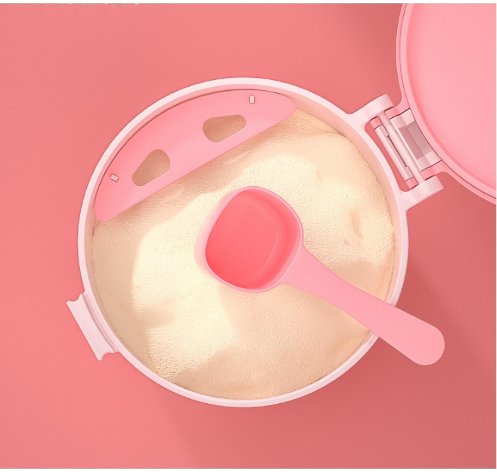 Контейнер для хранения детского питания, 250 мл., цвет розовый