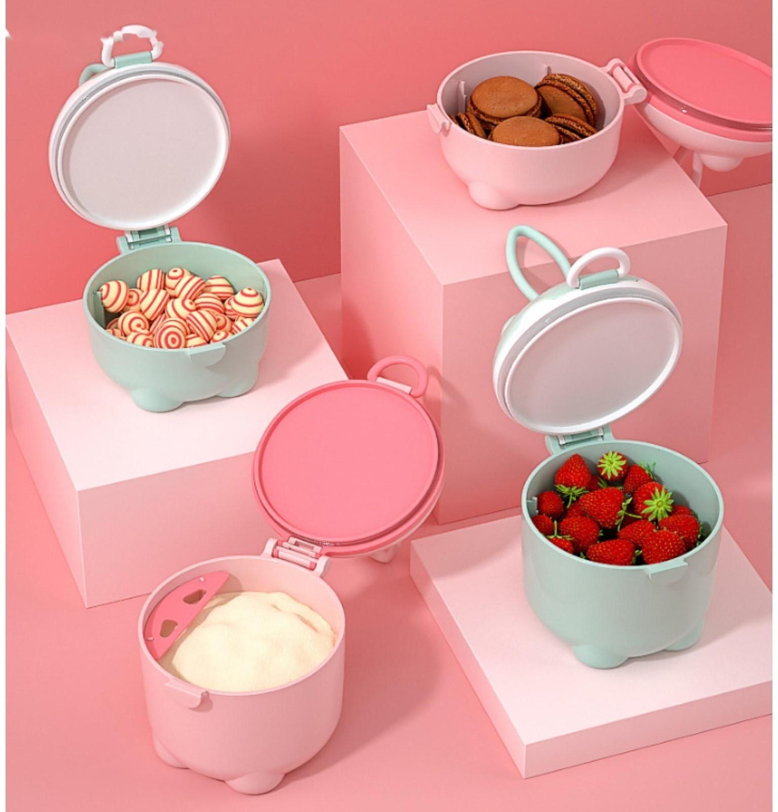 Контейнер для хранения детского питания, 250 мл., цвет розовый