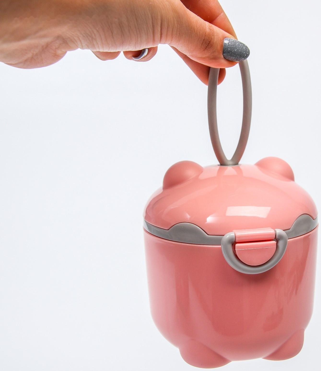 Контейнер для хранения детского питания, 250 мл., цвет розовый