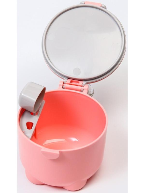 Контейнер для хранения детского питания, 250 мл., цвет розовый